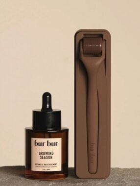 Bur Bur Growing Season Botanical Hair Treatment And Derma roller NWT
